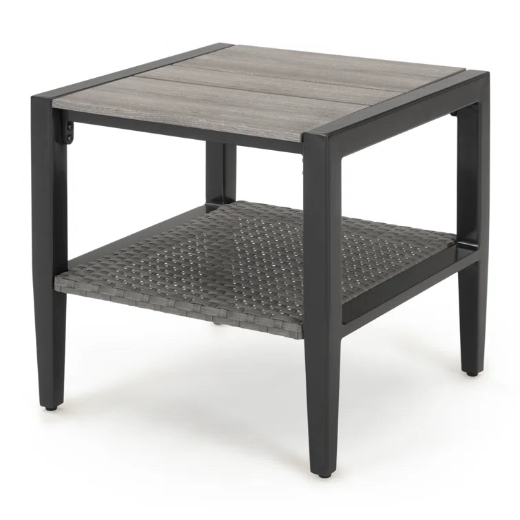 Layden Outdoor Contemporary 20X20 Side Table - Gray