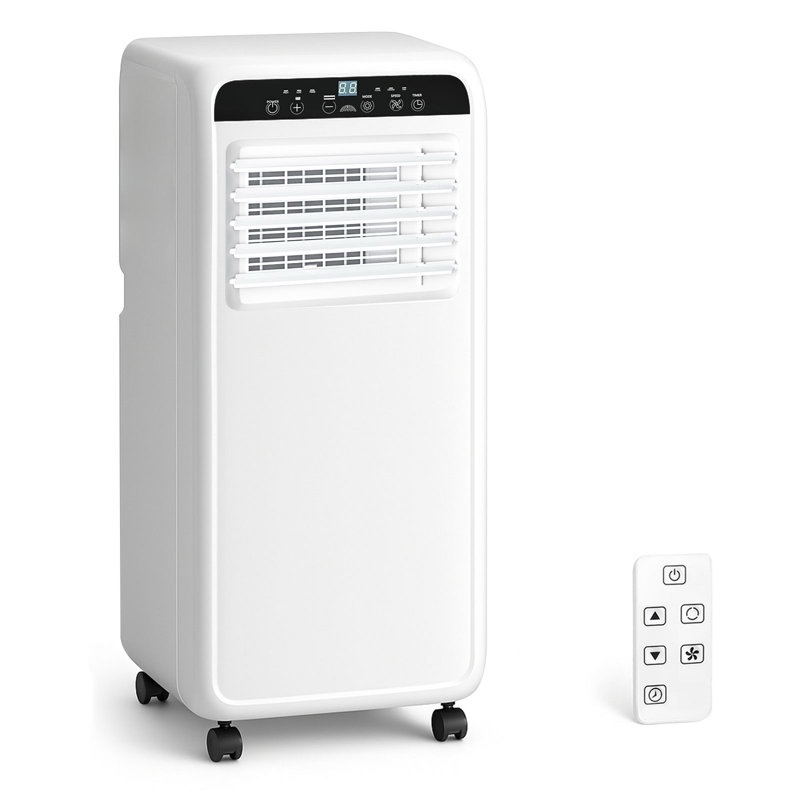 Erivess 10000 BTU Portable Air Conditioners  Quiet Portable Cooling AC Up to 450 Sq.Ft. with Dehumidifier, Fan, Sleep Modes,3-1 AC Unit with Remote Control & 24H Timer for Bedroom, Room, Apartments