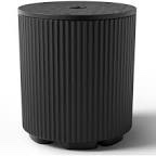 Modern Outdoor Patio Side Table Umbrella Base Color: Black