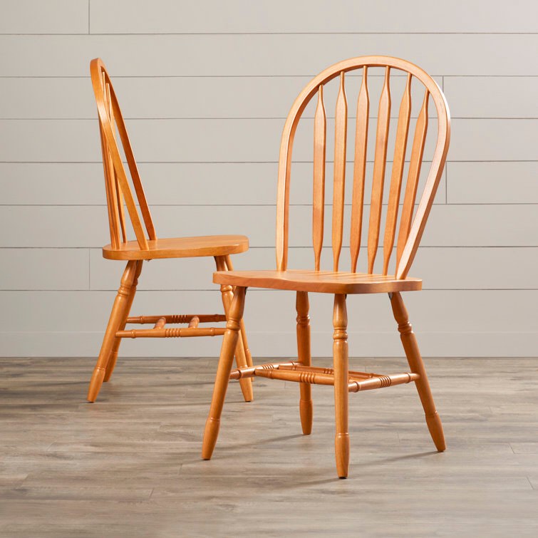 Azizi Solid Wood Windsor Back Side Chair Color: Antique Black