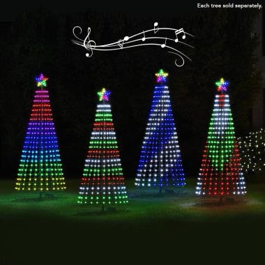the 7 1/2' synchronized musical pixel tree