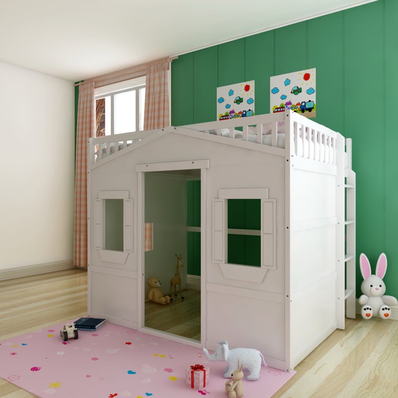 incomplete only 1 box) Talihina Kids Full Loft Bed