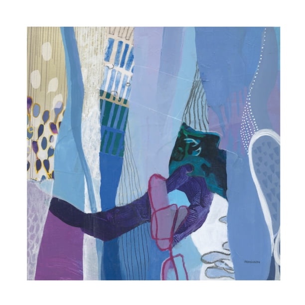 Kathy Ferguson 'Periwinkle' Canvas Art 24 x 24 
