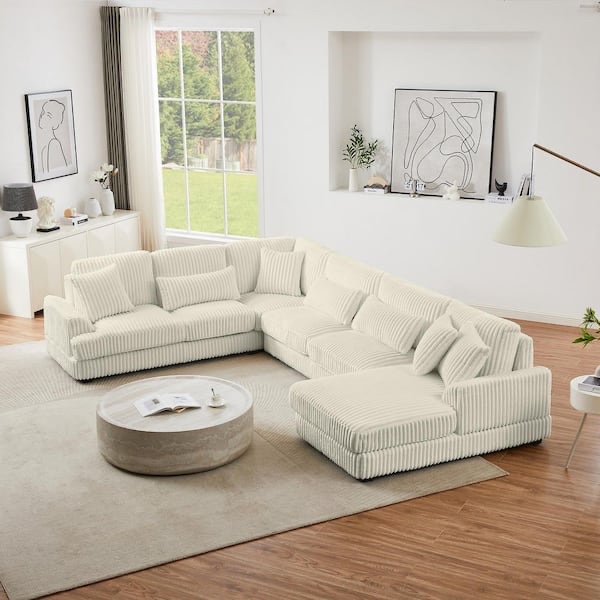 (Incomplete) Carton B: Right Armrest & Seat Frame & Back Frame & Cushions Beige