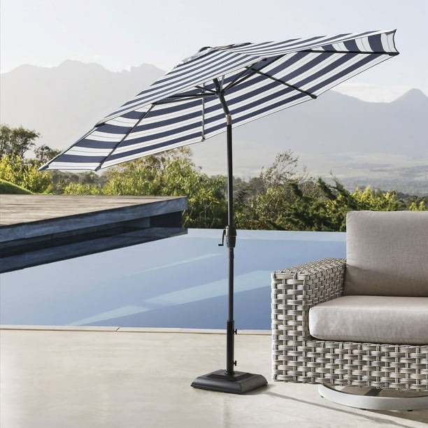 member's mark 10' cabana market umbrella with sunbrella fabric