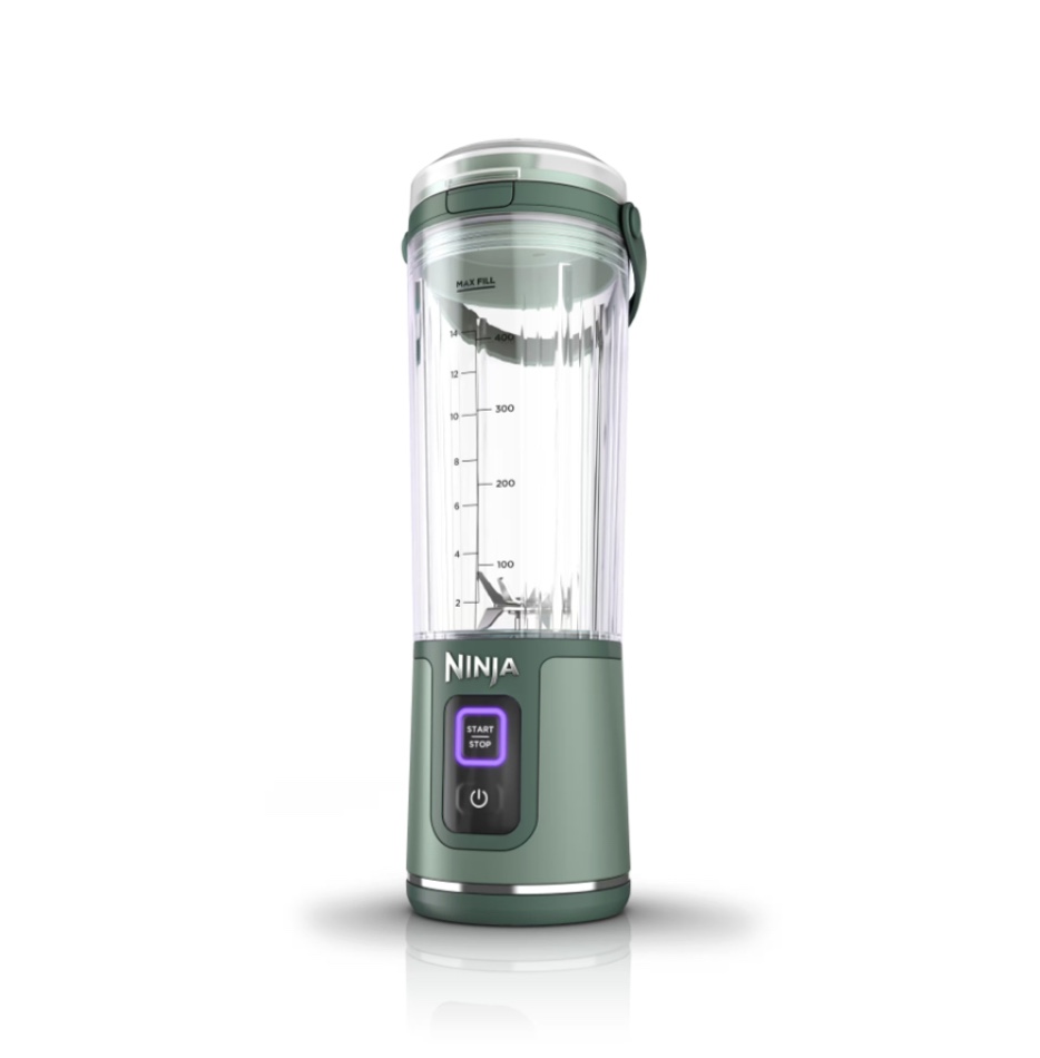 blast 18 oz. single speed forest green portable blender