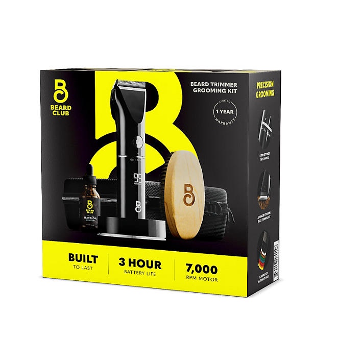 Beard Club Beard Trimmer & Grooming Kit 