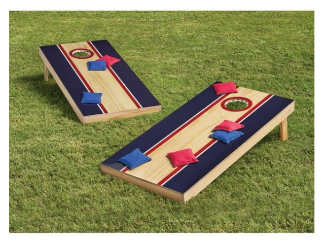 Member's Mark Official Size 2' x 4' Cornhole Board Set with LED Lights