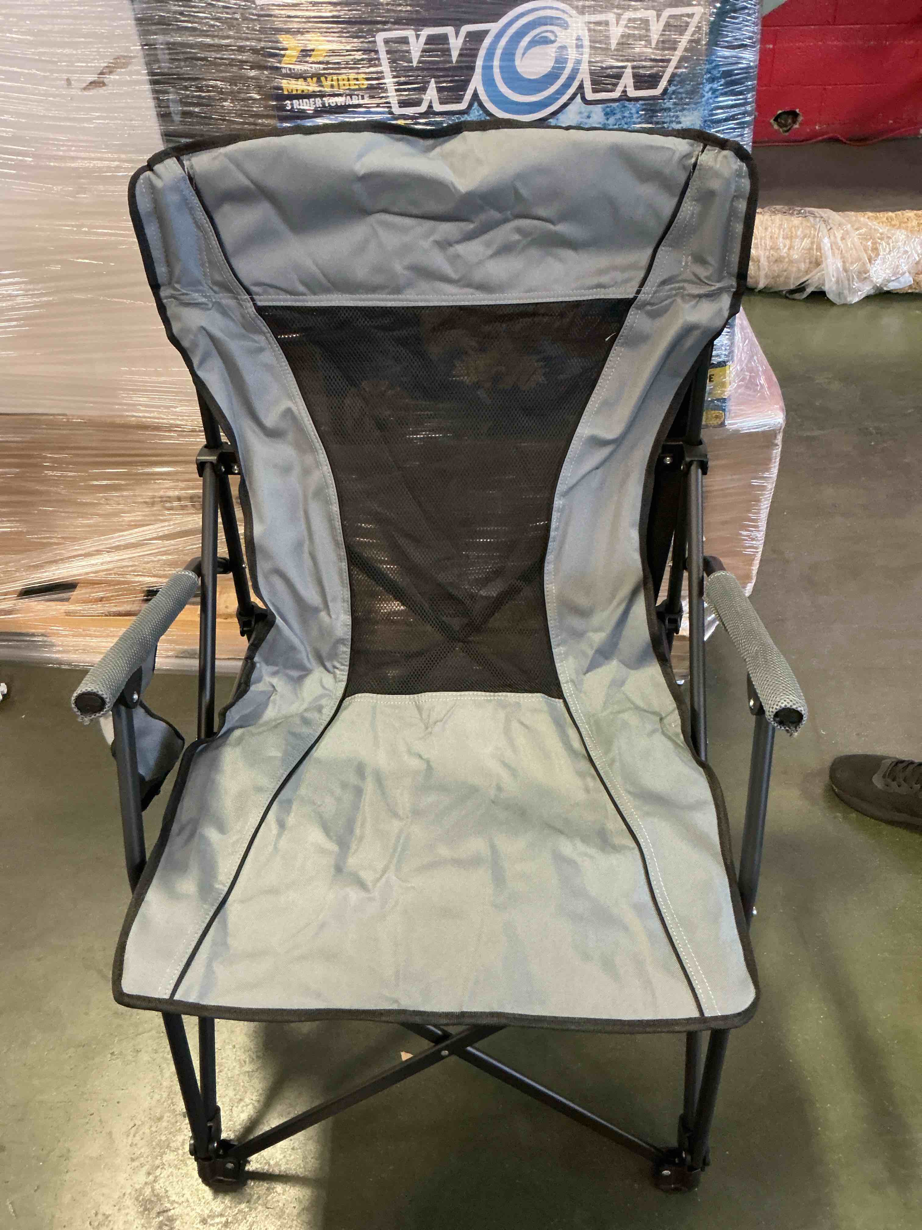 hard arm chair grey 