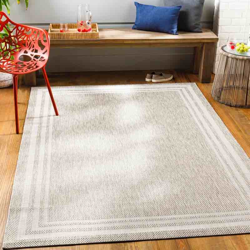 Nola Geometric Machine Made Power Loom Indoor/Outdoor Area Rug Rug Size: Rectangle 6'7" x 9'