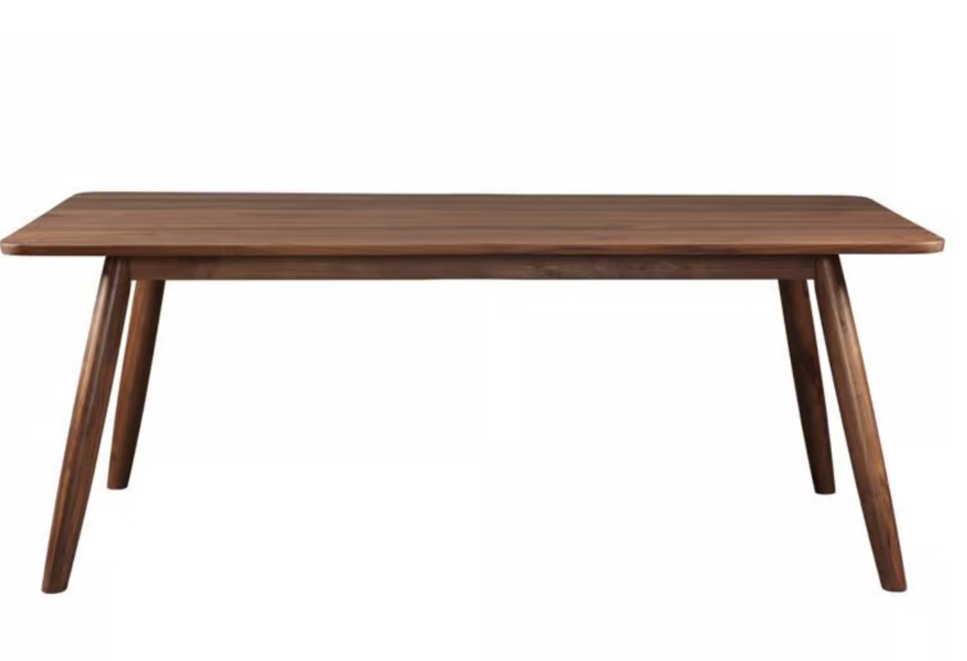 Unique Furniture Tahoe Rectangular Wood Walnut Dining Table  