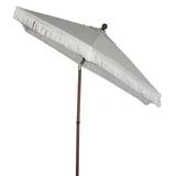 Better Homes & Gardens Ventura 7.5’ Fringe Push-Up & Tilt Patio Umbrella, beige 