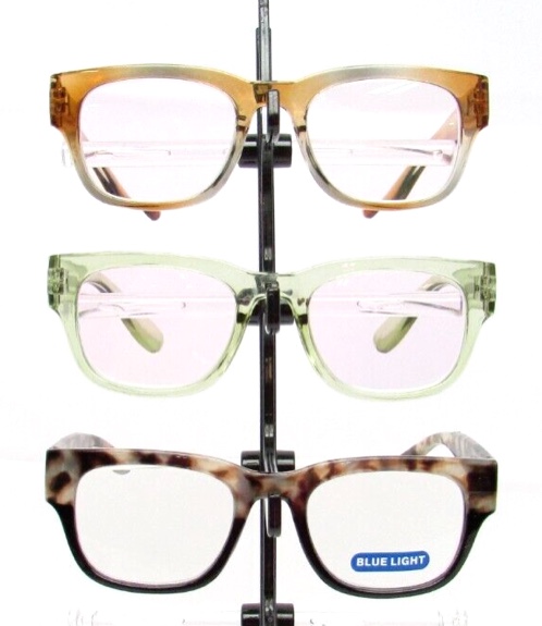 Optique 3 Pack Reading Glasses - 1 Soft Case - 1 Cleaning Cloth (+1.25)