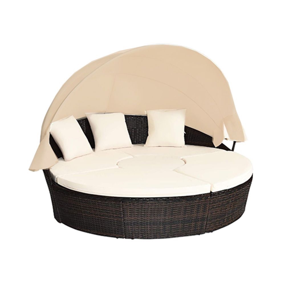 (incomplete ) Replacement Canopy for Tangkula Costway Alleshia Patio Round Daybed - RipLock 350