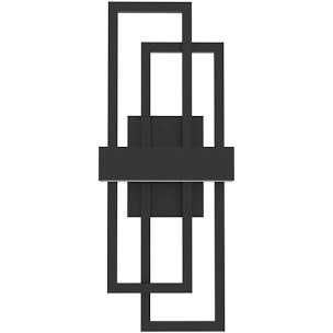 Gursimar LED Flush Mounted Sconce Finish: Black