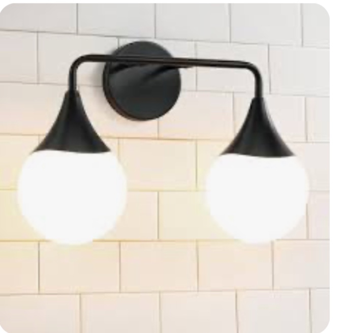 Kanza Dimmable Bathroom Vanity Light Finish: Matte Black, Number of Lights: 2