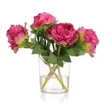 Artificial Peony Vintage Silk Flowers Fake Peonies with Stems for Wedding Decoration Bridal Bouquet Arrangement