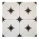 Arden 9" x 9" Beveled Porcelain Patterned Wall & Floor Tile 11 pieces 