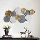 Gold Modern Abstract Wall Decor on Metal