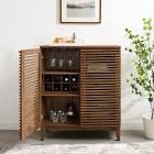 Liquior cabinet in bombay walnut finish model LC9924BW-RW