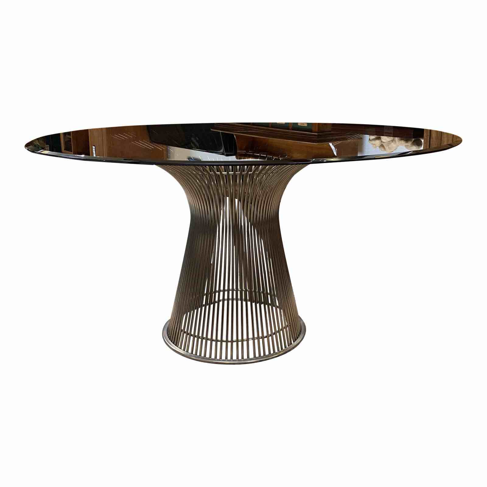 (incomplete,box 1/2) Beveled Glass Dining Table Top Finish: Smoked