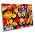 Hoi an Lanterns - Wrapped Canvas Photograph Size: 12" H x 18" W