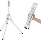 NEEWER Light Stand All Metal with 180° Reversible Legs, 70"/178cm Portable Travel Tripod Stand 1/4" Screw & 5/8" Stud for Indoor Outdoor Photography Speedlite Strobe Ring Light Softbox, ST178R, Black ST178R(White )