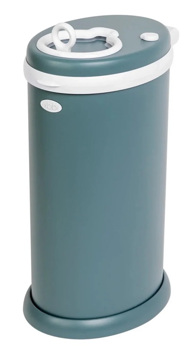 Ubbi Steel Diaper Pail, Odor Locking, No Special Bag Required, Award-Winning, Registry Must-Have, Slate