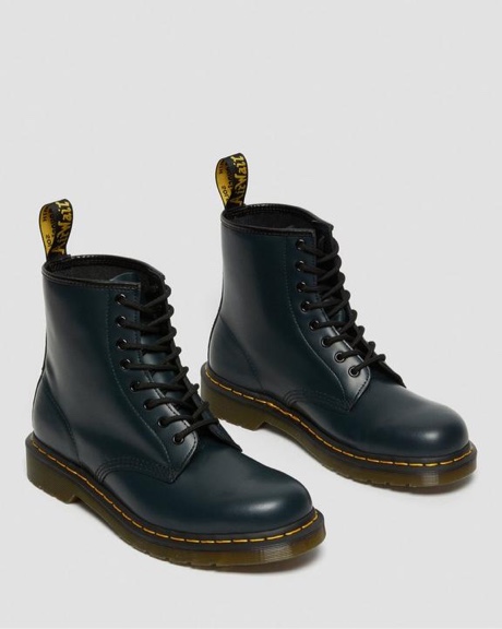 Dr Martens 1460 Smooth Leather Navy Blue Combat Boots, Size Men’s 8/ Women’s 9