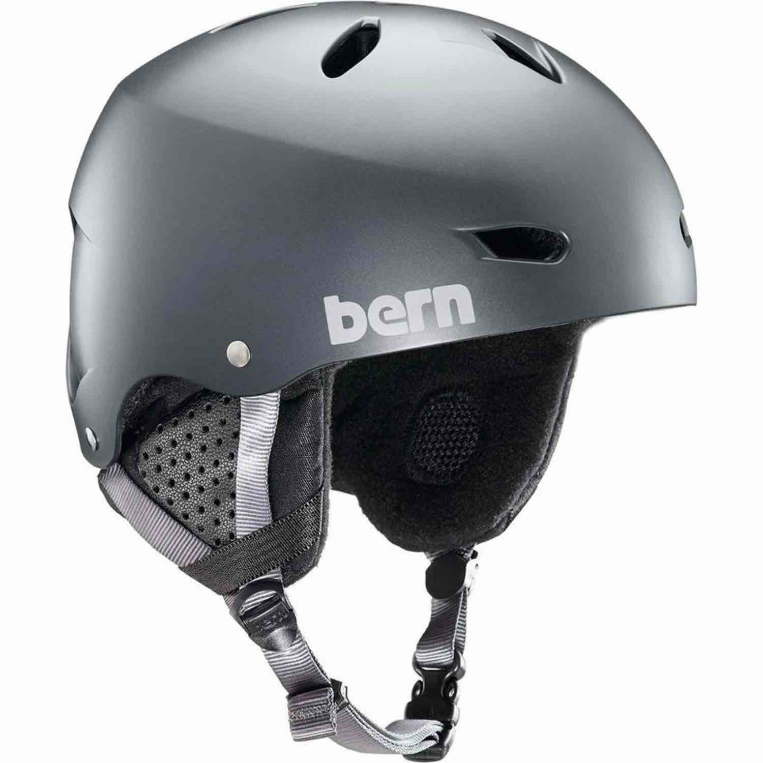 Bern Brighton Eps Womens Winter Snowboard Helmet, Medium, Metallic Storm