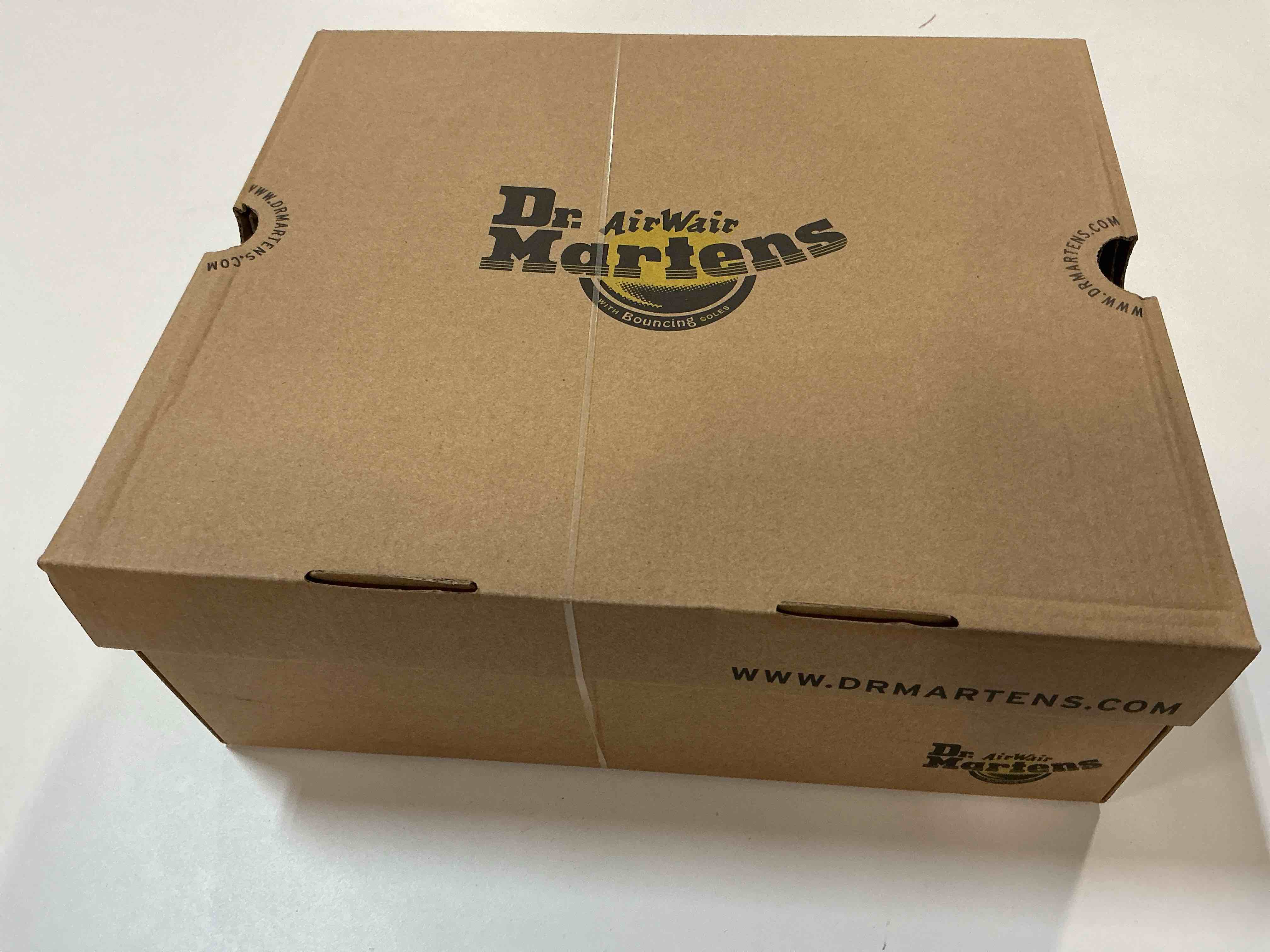 Condition photo showing New/Like New for Dr. Martens Women's Audrick 8-Eye Boot Combat, Black Nappa Lux, Size 8