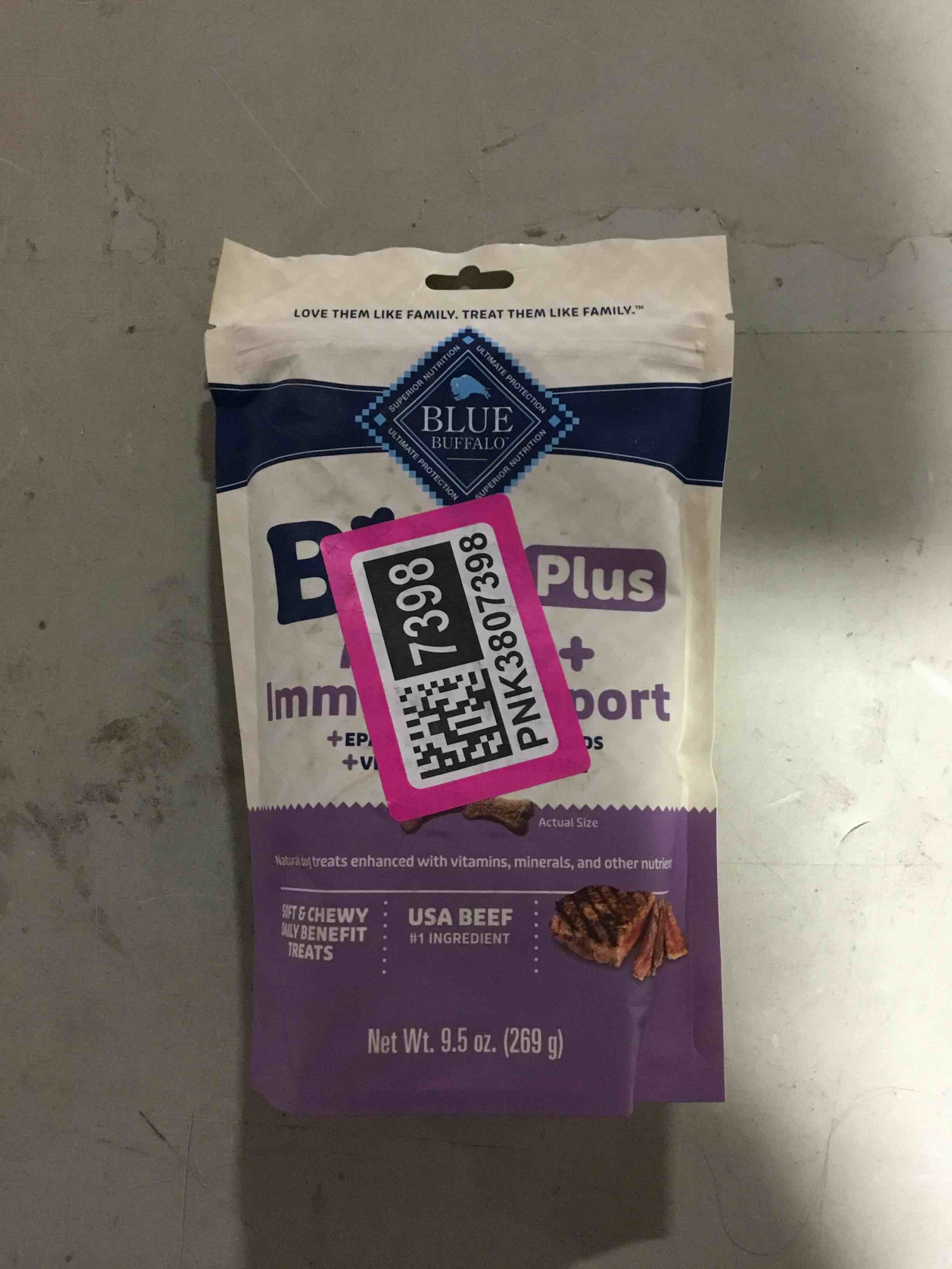 Condition photo showing New/Like New for Blue Buffalo Functional Bits Mobility and Immunity Beef Flavor Chewy Dog Treats - 9.5oz