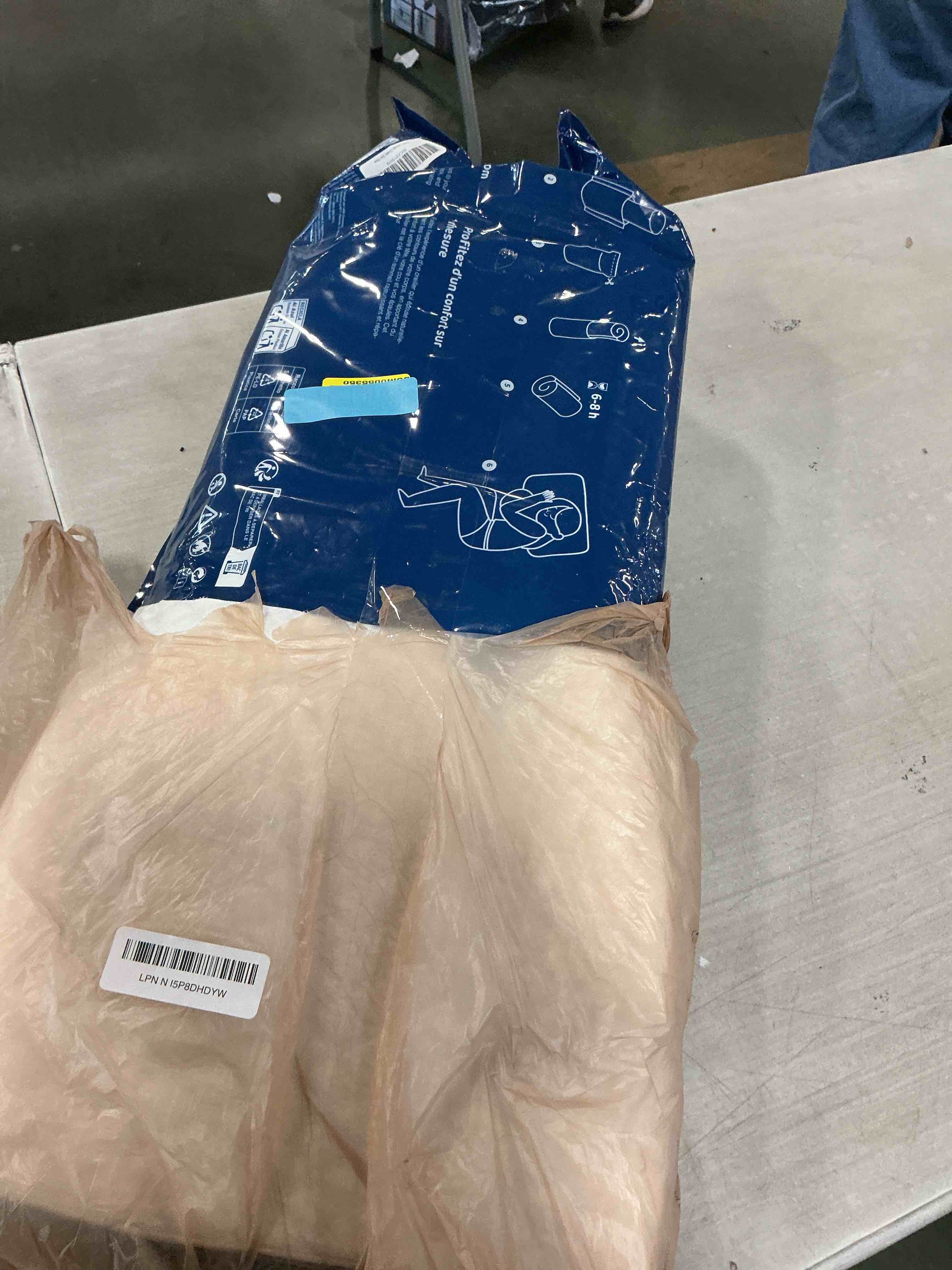 Condition photo showing As Is for Derila Ergo Cervical Neck Pillow for Sleeping Ergonomic Pillow Contour Neck Support Memory Foam Pillows for Back, Side Sleeper Pillows 21.25 x 14.17 x 4.72 inches Pillow - 21.25 x 14.17 x 4.72 in