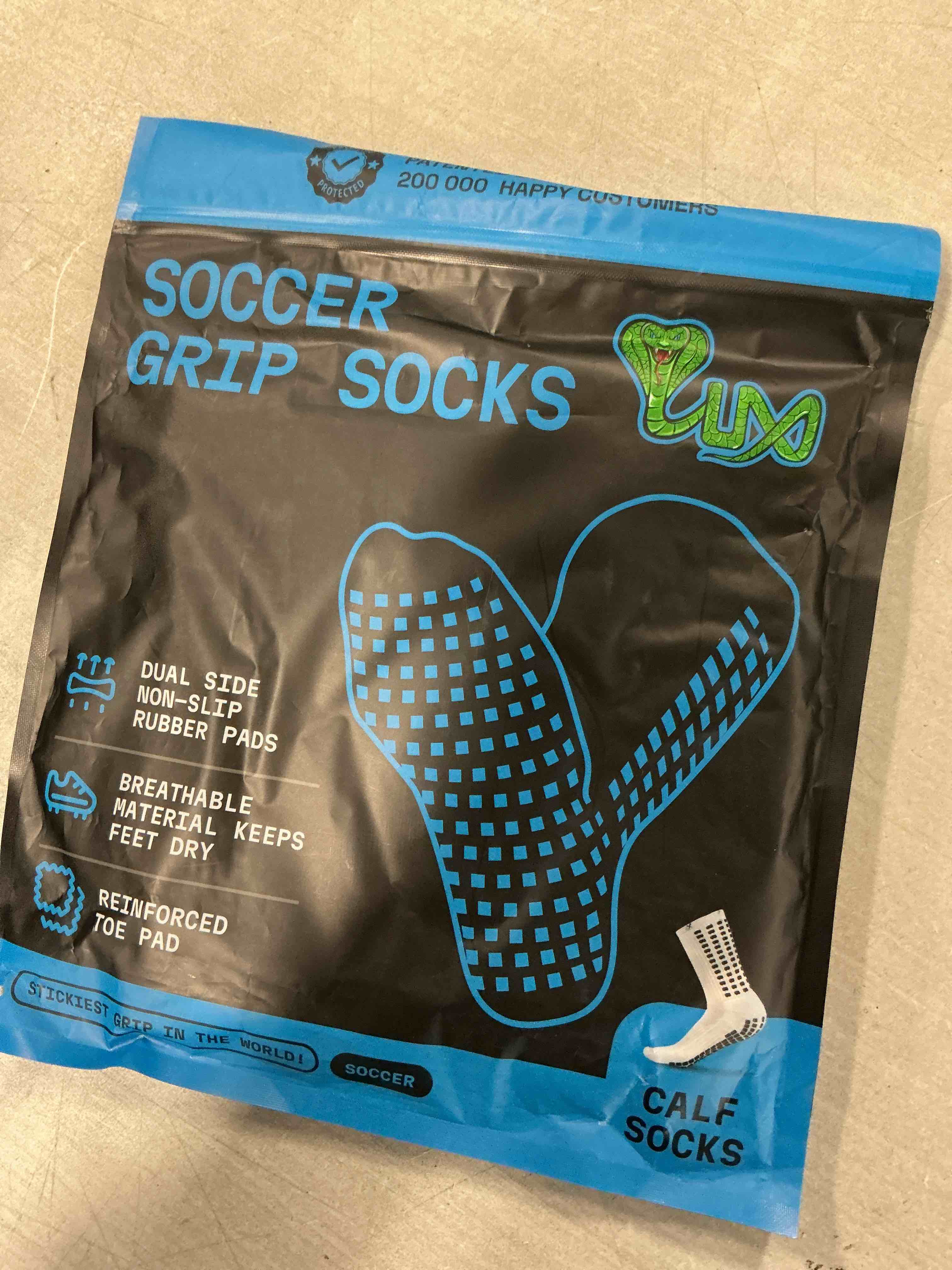 Condition photo showing Good Condition for Lux Dual Grip Socks - Soccer Grip Socks for Men and Women. GripArray Performance & Comfort