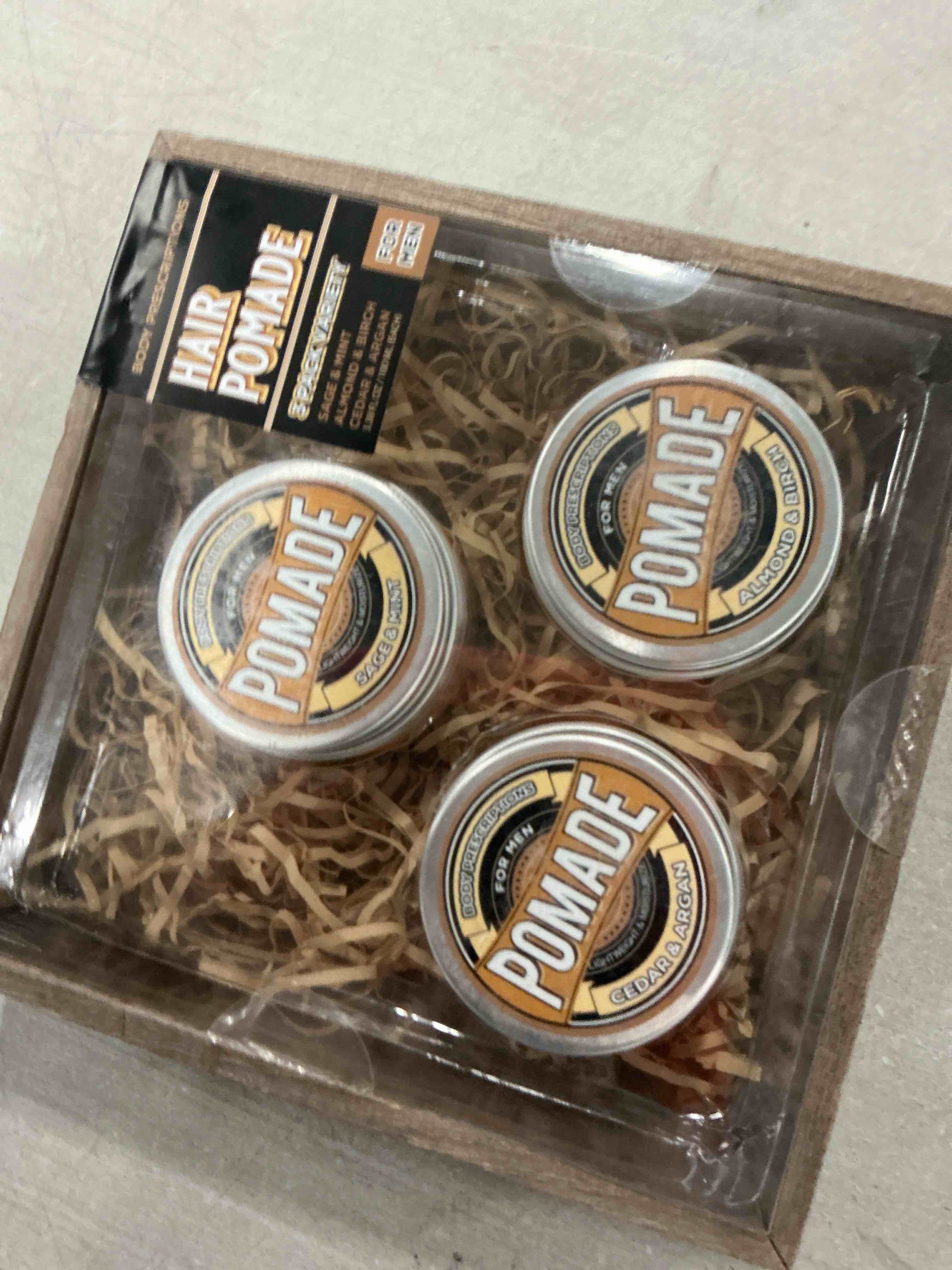 Condition photo showing Brand New for Body Prescriptions Hair Pomade for Men - Easy Styling Hair Cream for Men - Lightweight, Moisturizes and Medium Hold for Natural Look - 3.38 oz (Pack of 3)