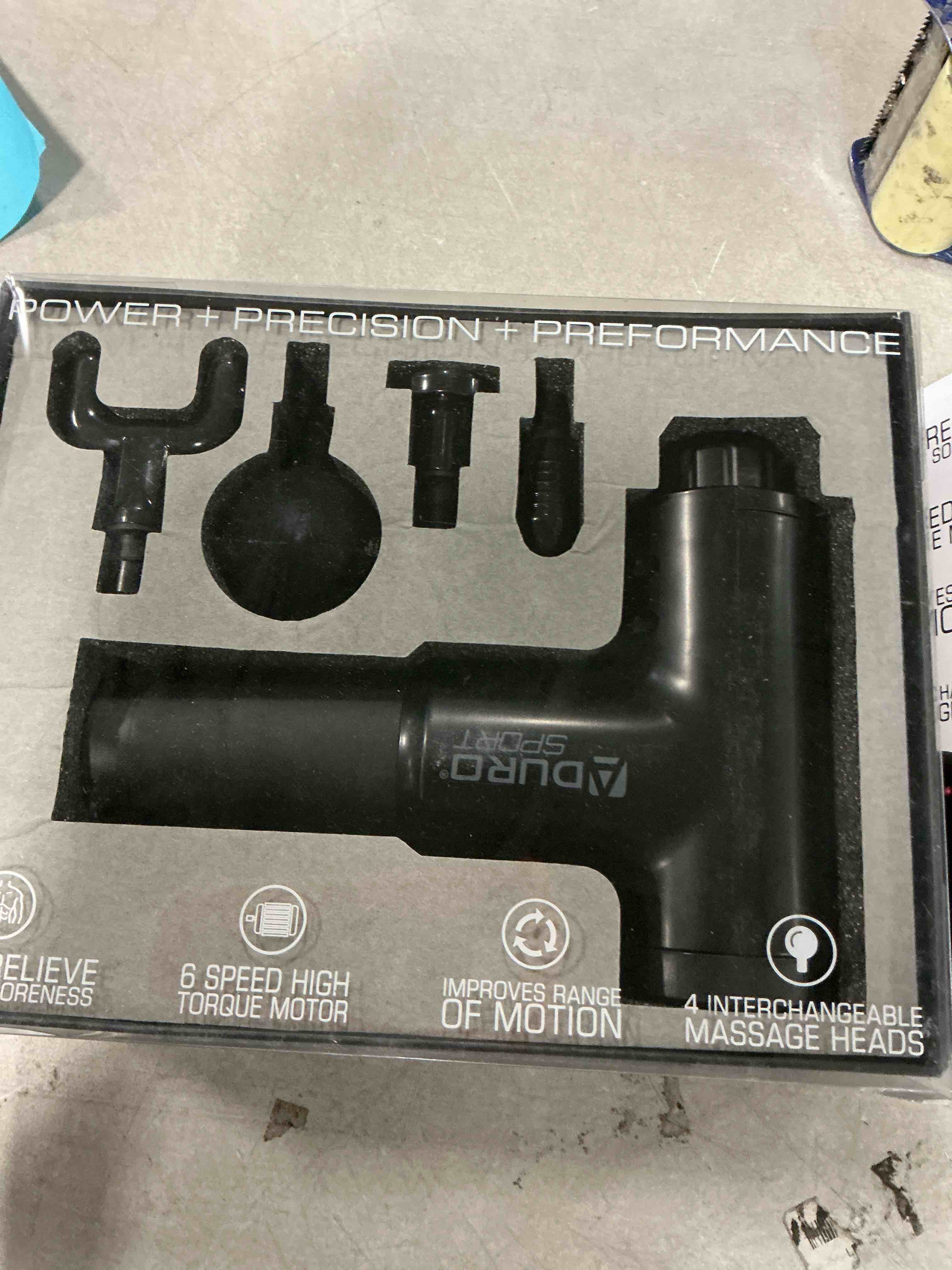 Condition photo showing Good Condition for Aduro Percussion Massage Gun Deep Tissue Muscle Massage Gun Handheld, Elite Recovery™ Electric Hand Held Therapy Massager Gun Perfect for Athletes Full Body, Back, Neck, Shoulder Pain Relief (Black)