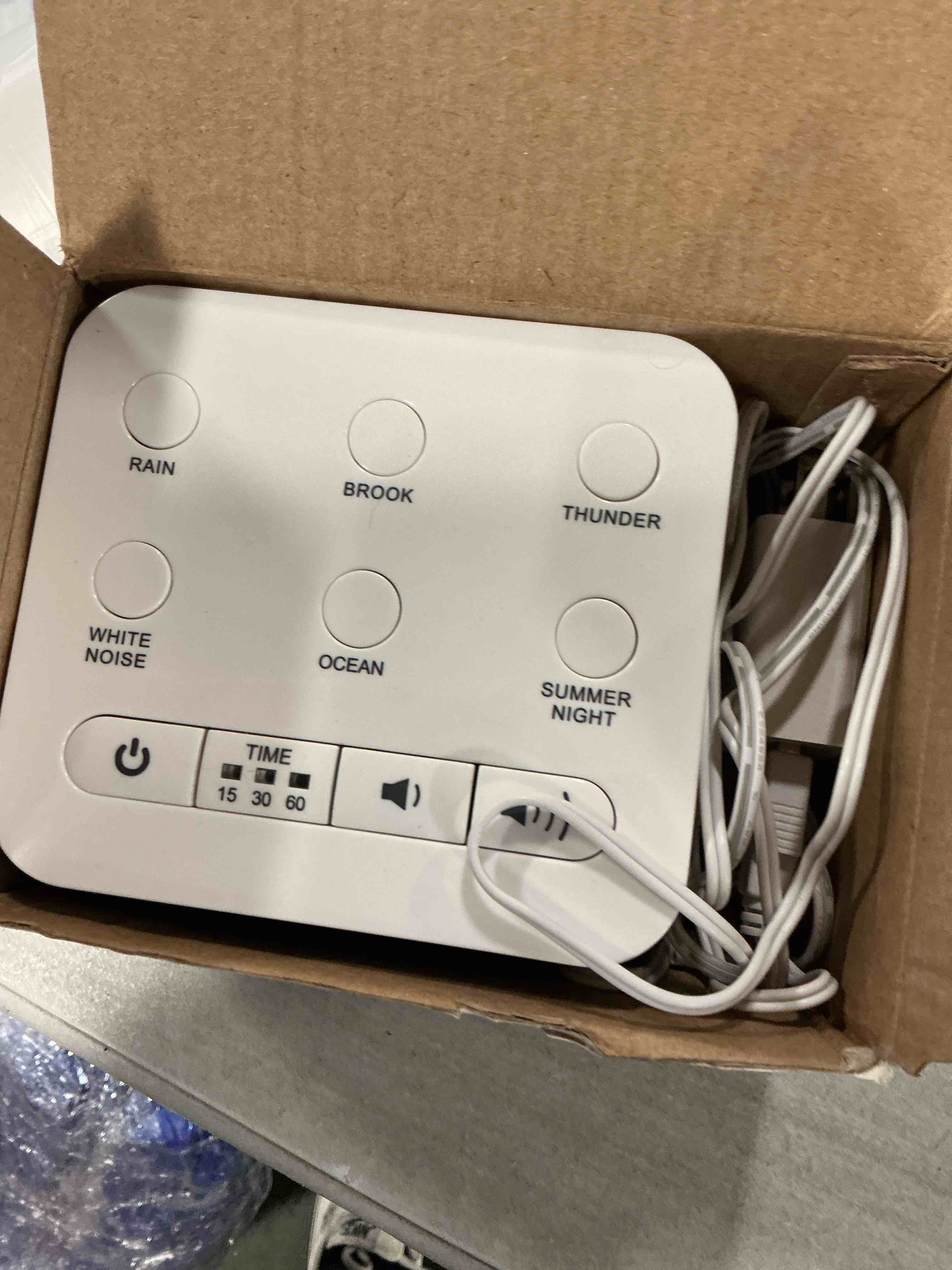 Condition photo showing Good Condition for Big Red Rooster Sleep Sound Machine - White Noise Device for Kids and Babies with Rain and Nature Sounds - Portable Noise Cancellation for Nap Time, Bedroom, Nursery, or Office - 4x4x3 in