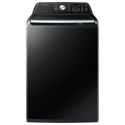 Samsung - 4.7 Cu. Ft. High-Efficiency Smart Top Load Washer with Active WaterJet - Black
