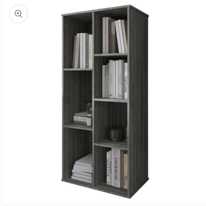 Colello Wooden Seven Cubby Shelves Bookcase