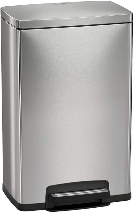 Tramontina 13 Gallon Step Trash Can Stainless Steel Includes 2 Freshener Cartridges …