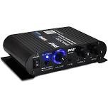 Pyle 90W 8 Ohm Bluetooth Mini Blue Compact Home Studio  Class T Amplifier