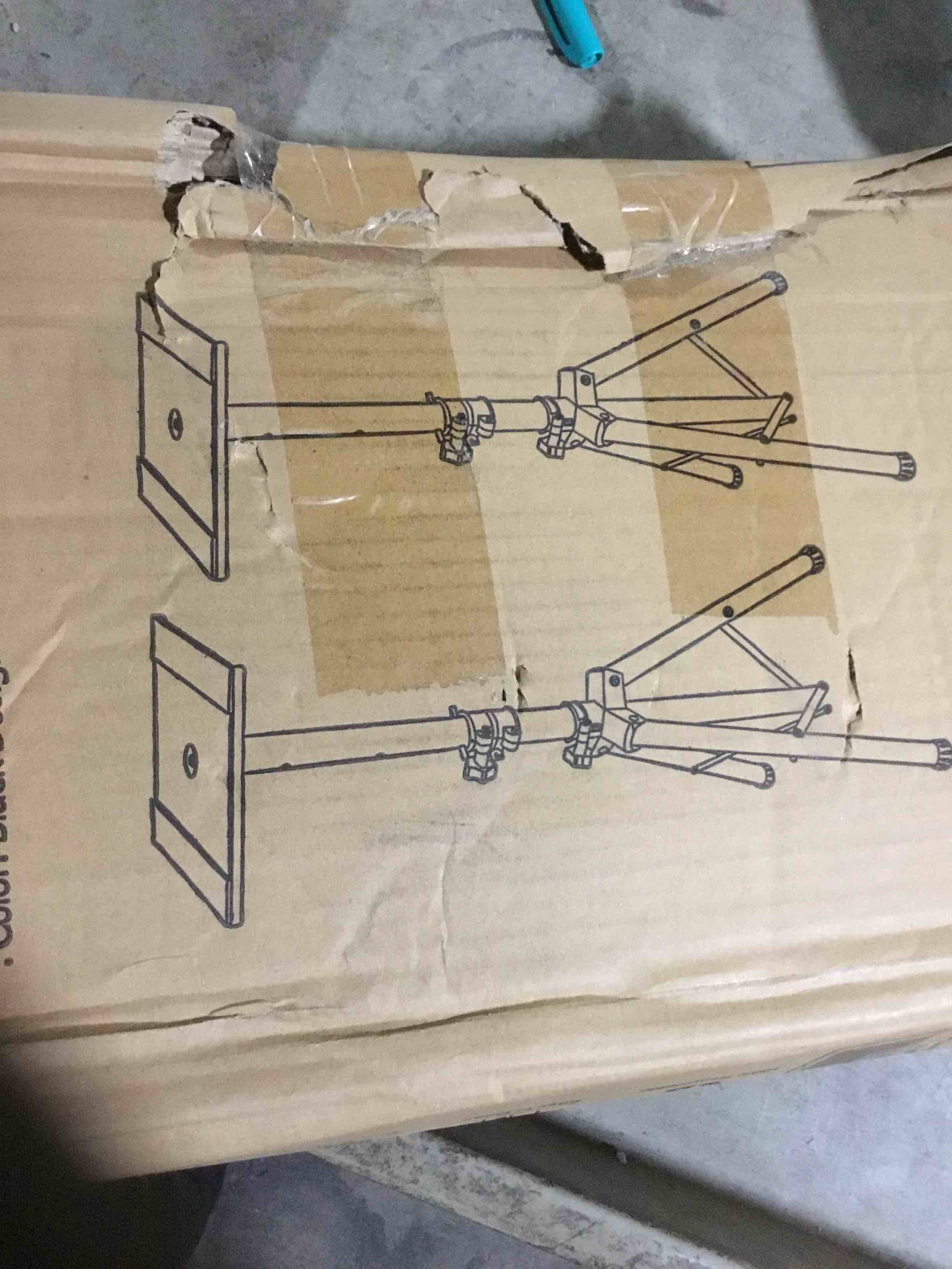 Pyle Dual Studio Monitor one  Speaker Stand Mount Kit - Heavy Duty Tripod Pair and Height Adjustable from 34" to 53" W/Metal Platform Base - PSTND32, Black