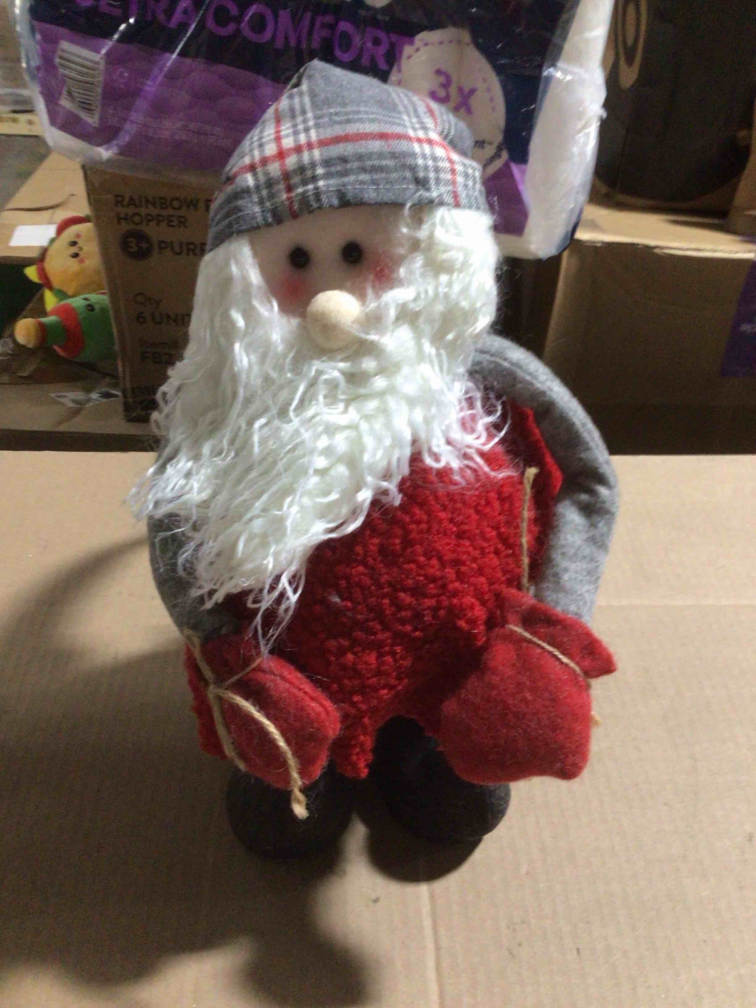 Plush Telescoping Santa 18 Inches