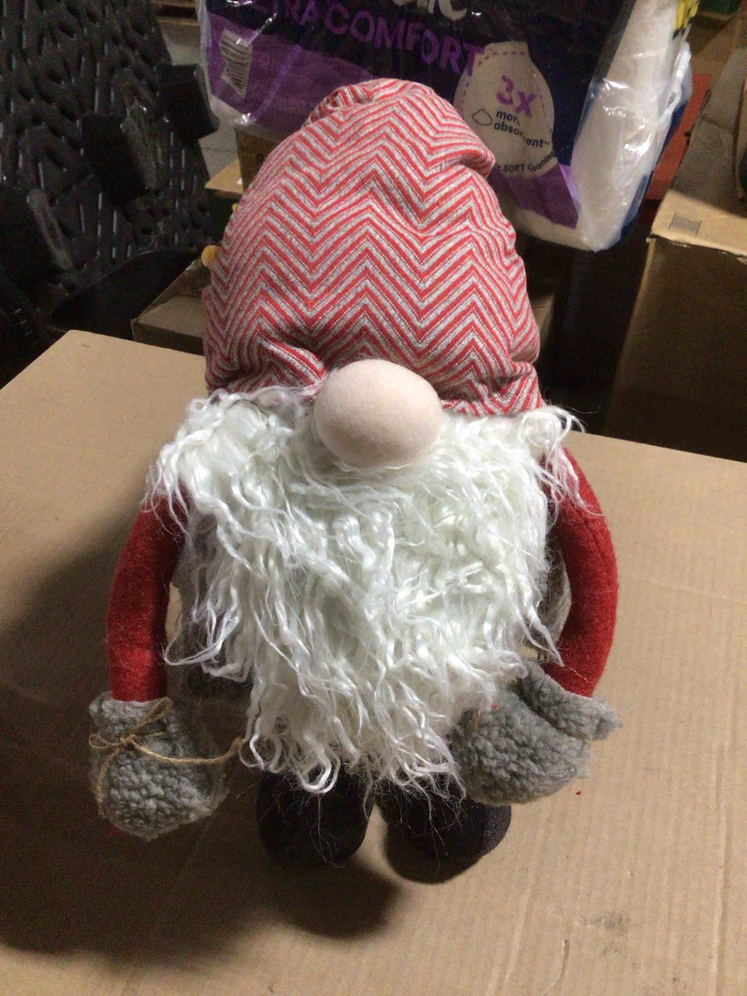 Plush Telescoping Santa Gnome, 18 Inches (Y5238ZU)