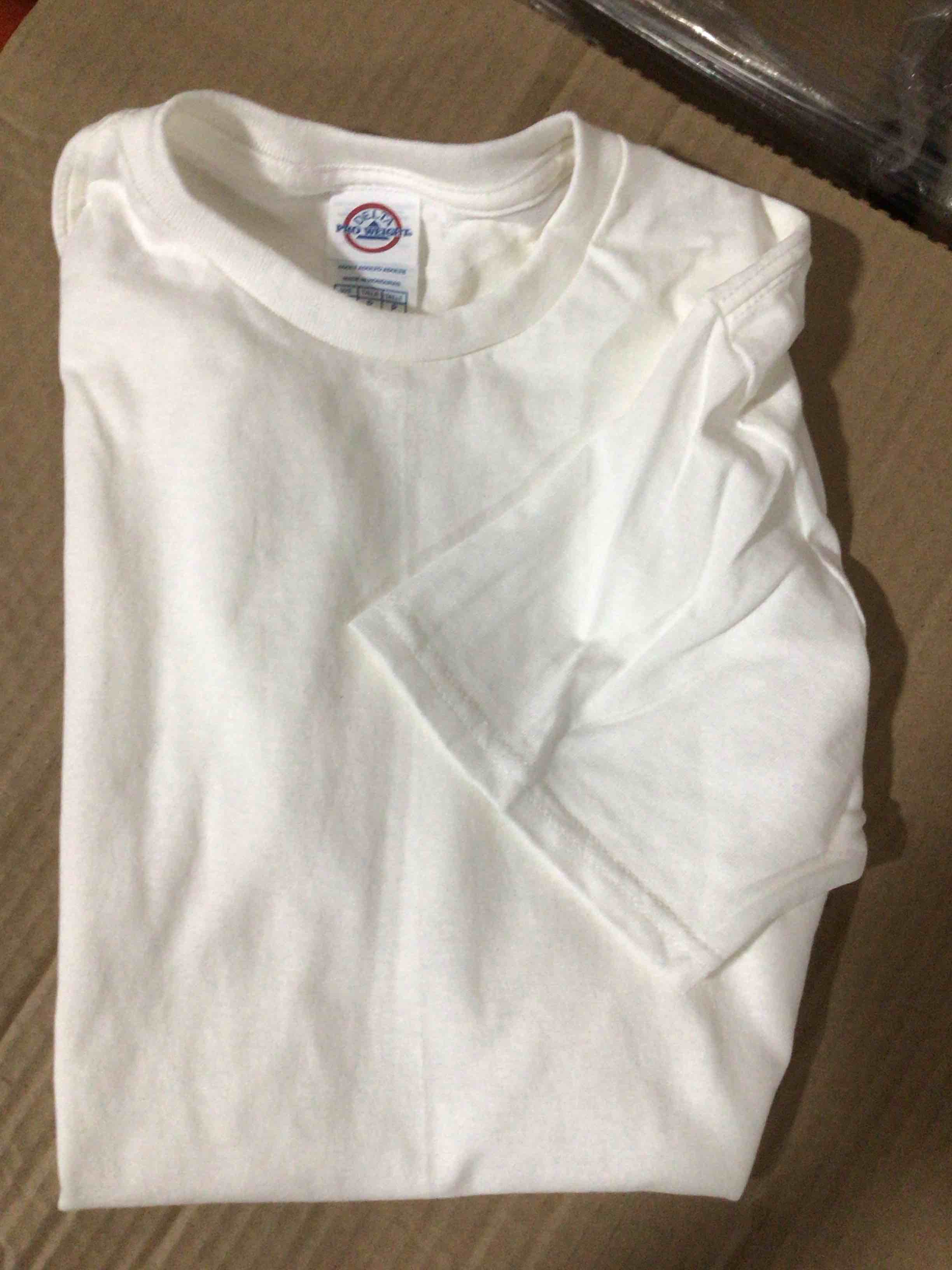 Small Delta Apparel Adult White T-Shirt 