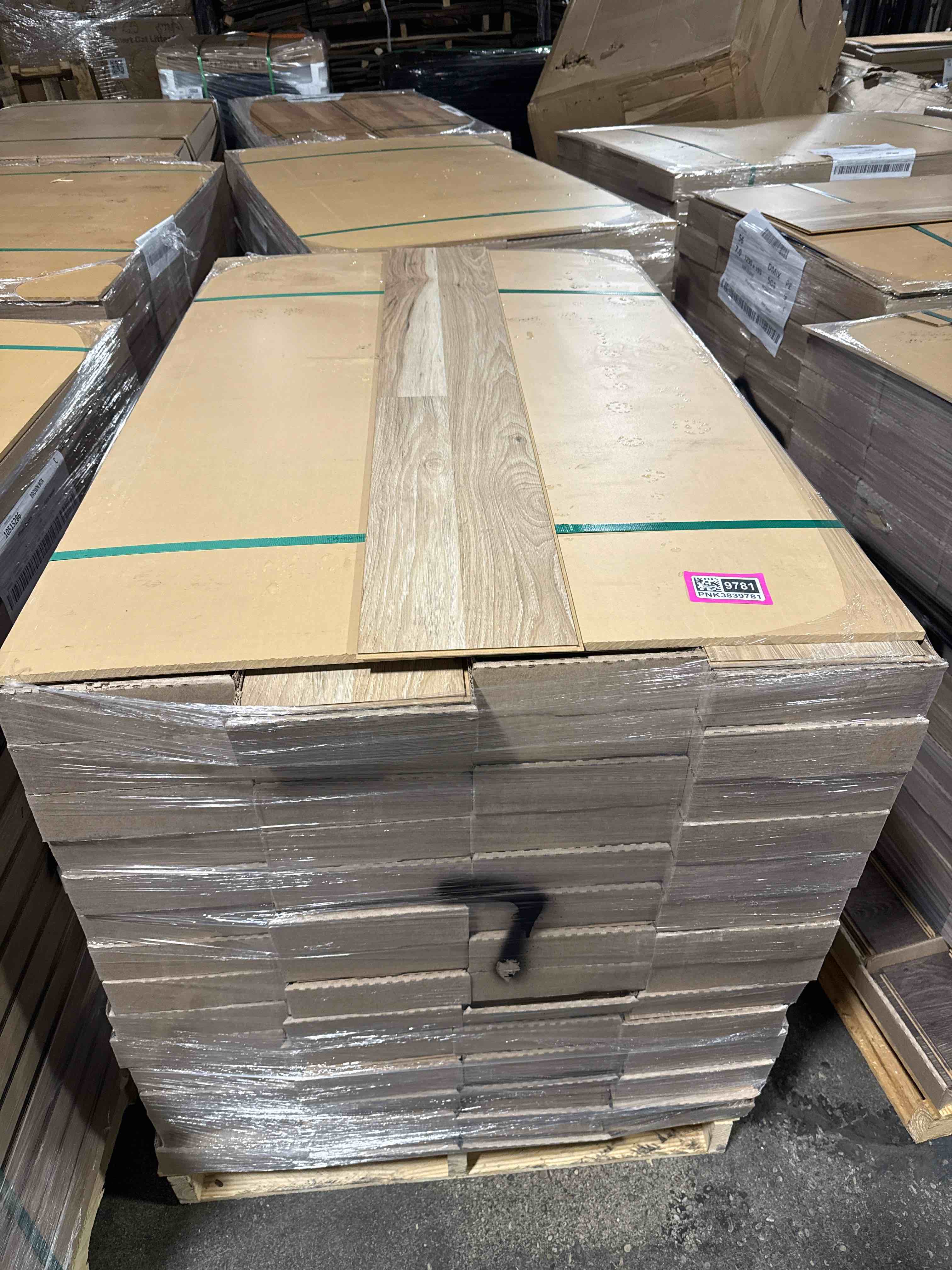 1376 sq ft of 7.75” x50.75” laminate flooring your bid per sq ft 