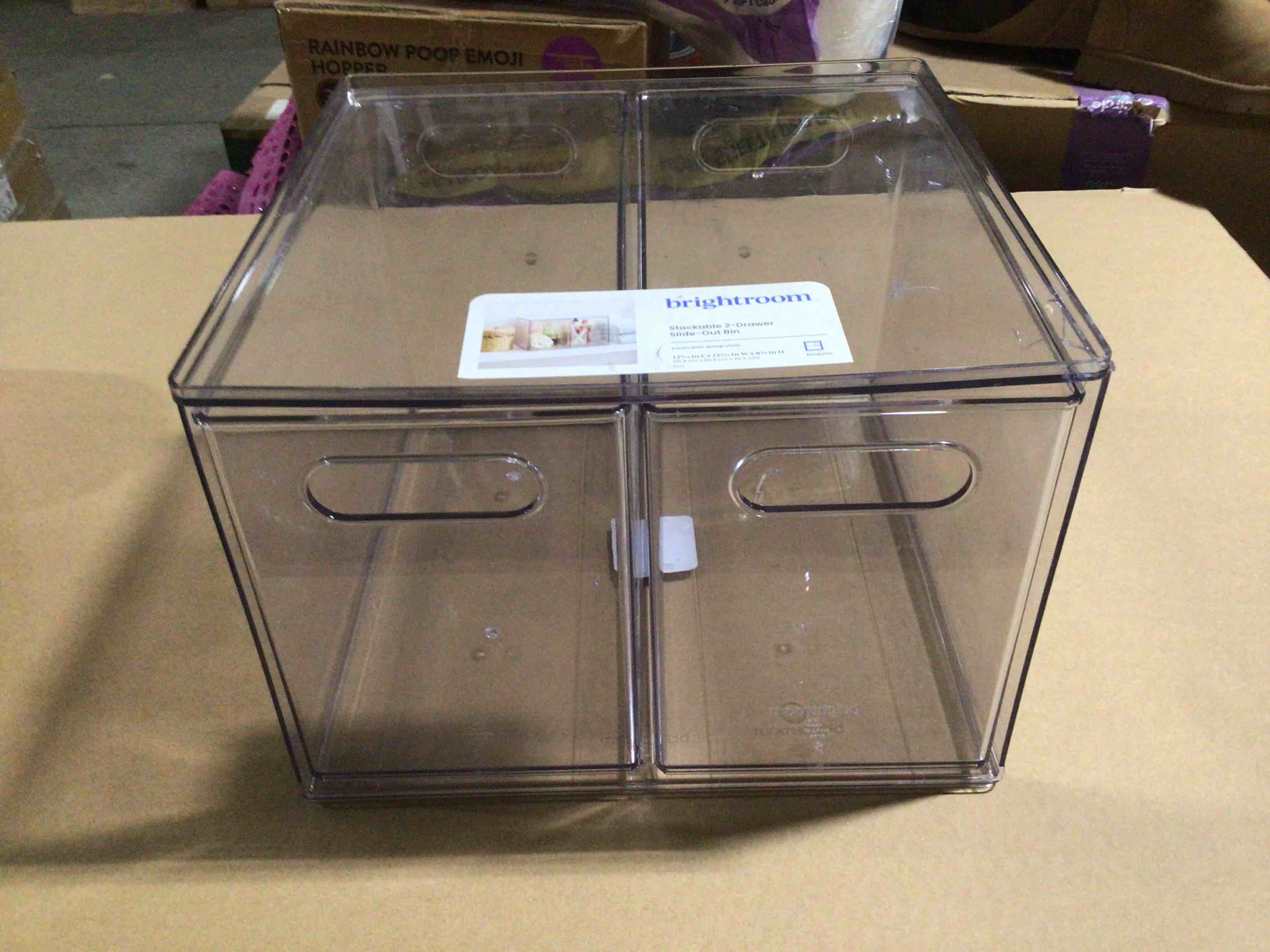 All Purpose 2 Drawer Storage Clear - Brightroom™