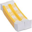 Currency Straps, Yellow, $1,000, Pack Of 1,000