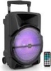 PYLE PPHP1544B - Bluetooth Indoor / Outdoor Loudspeaker with Built-in Rechargeable Battery Flashing Party Lights MP3/USB/SD Readers FM Radio (1200 Watt)