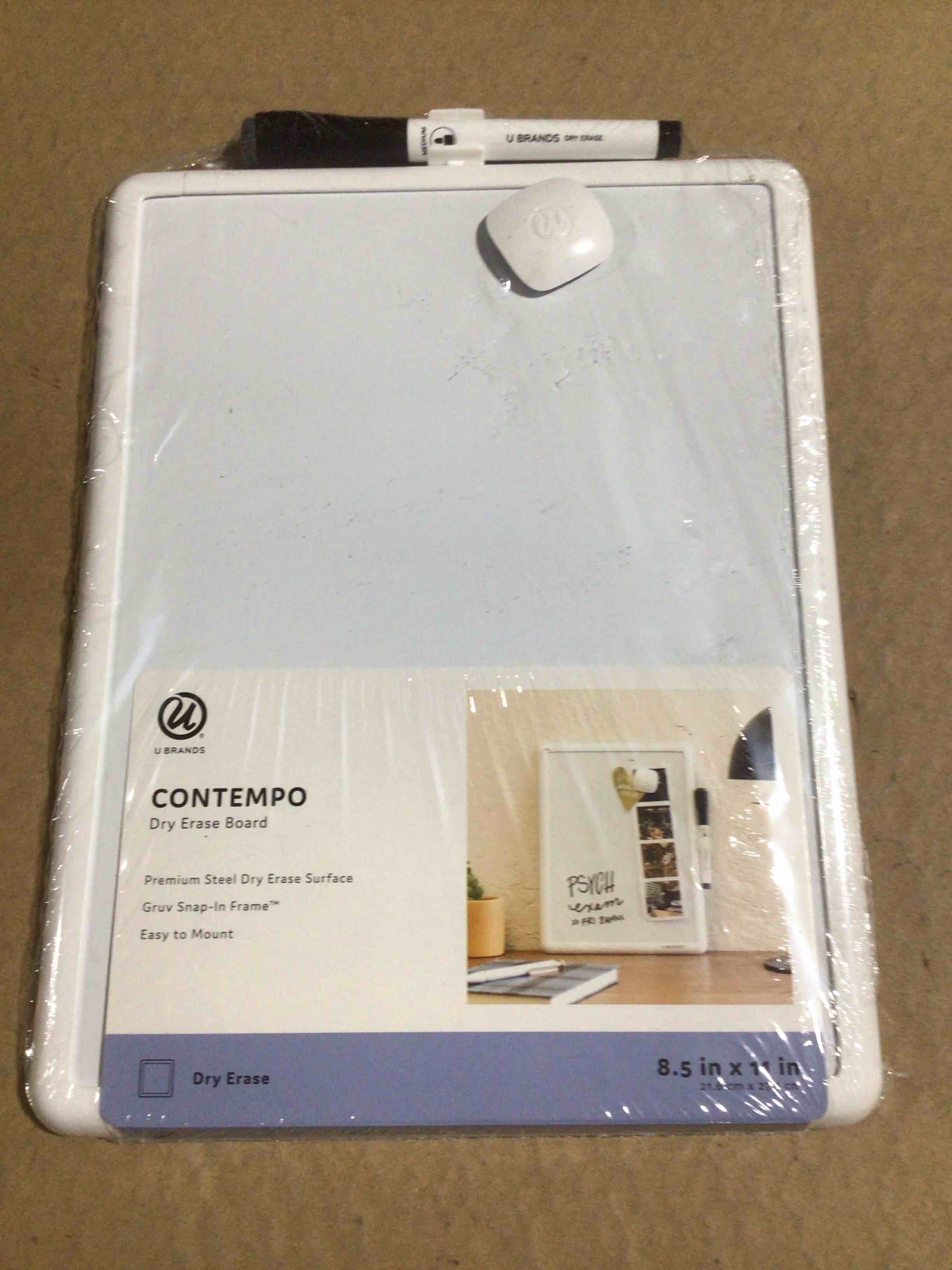 Condition photo showing Good Condition for U Brands® Magnetic Dry-Erase Whiteboard 8 1/2 x 11 Plastic Frame